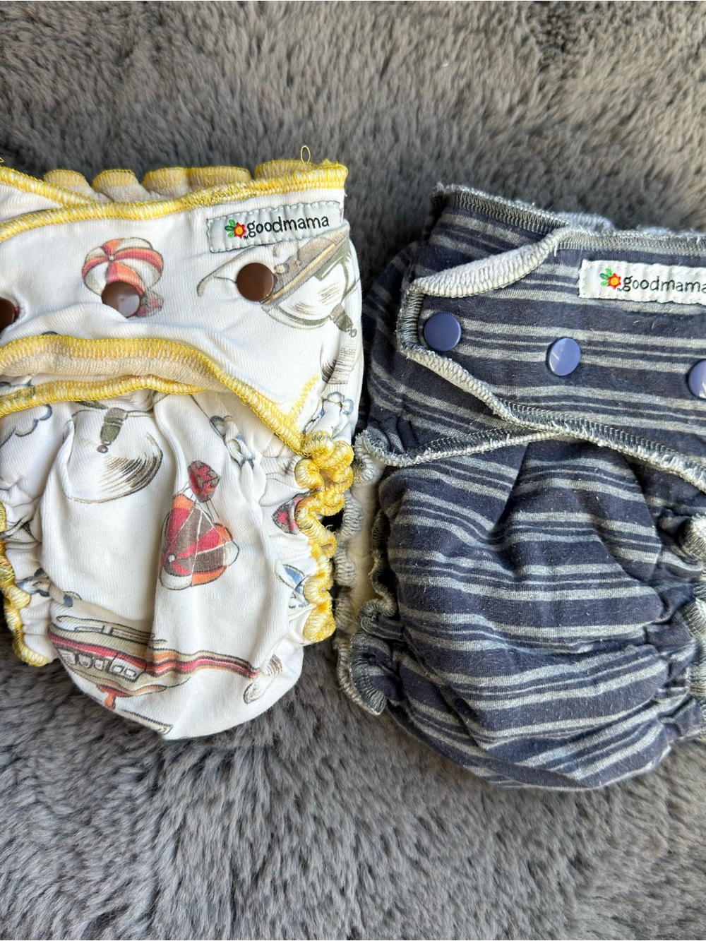 2 old school Goodmama OS diapers - UC